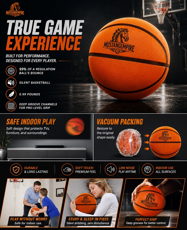 Silent Indoor Basketball